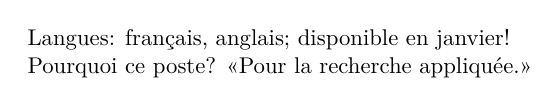 Même ligne compilée avec babel english : ponctuation collée
